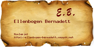 Ellenbogen Bernadett névjegykártya